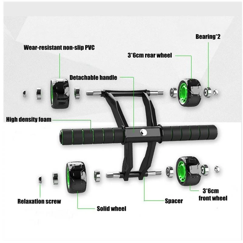 four wheel ab roller